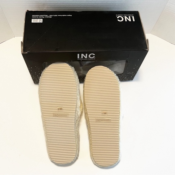 Sherling Ivory Slide open Toe Size 7 Slipper - Picture 4 of 7